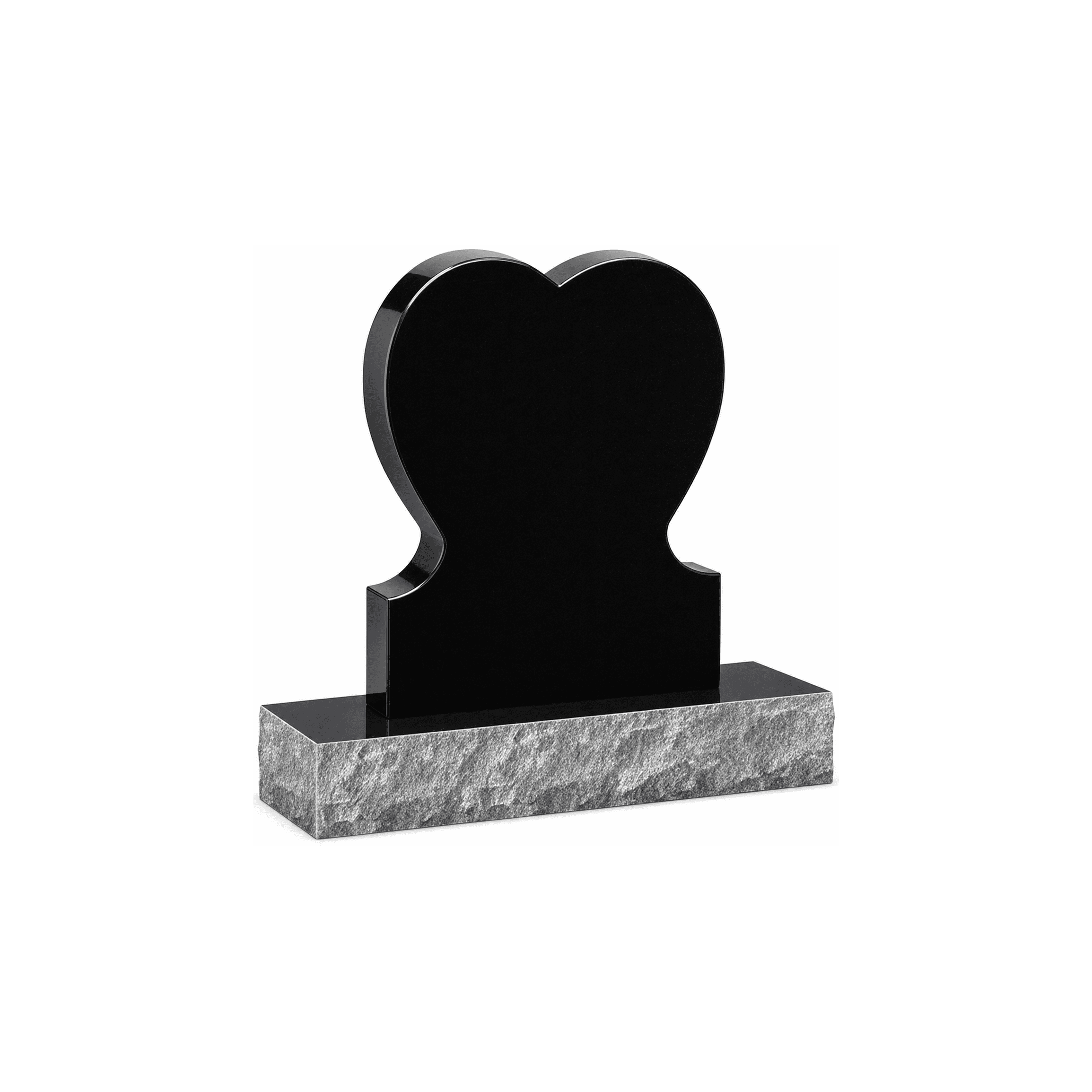 U211 Boon Design Upright Headstone 24"x6"x28" Top with 36"x12"x6" Base
