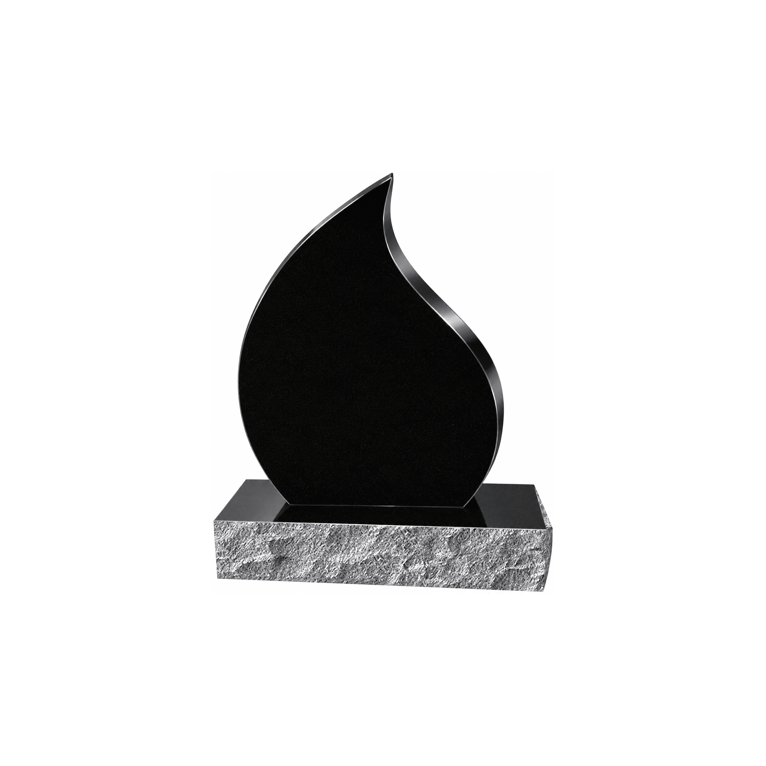 U220 Gutman Design Upright Headstone 24"x6"x28" Top with 36"x12"x6" Base 