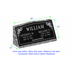 M104 Companion Slant Marker Headstone 36"x10"x16" P1BRP