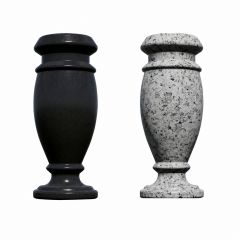 AV01 4"x4"x10"  Turned Granite Vase