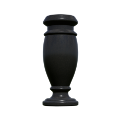 AV01 4"x4"x10"  Turned Granite Vase